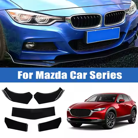 5Pcs Car Front Bumper Separator Bumper Lip Body Kit Duck Lip Separator For Mazda 3 6 CX3 CX5 CX7 CX9