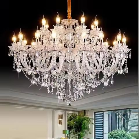 New Luxury K9 Modern Crystal Lustres De Cristal Lamps Chandeliers AC110V/220V Home Decoration Lighti