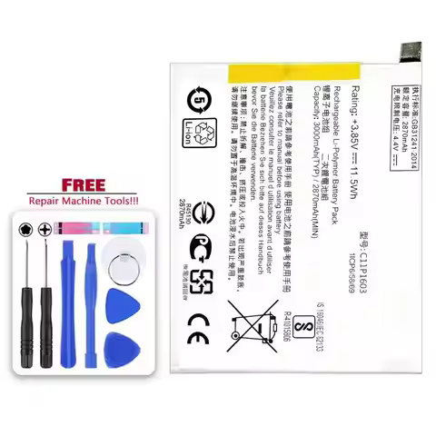 Battery C11P1601 C11P1424 C11P1324 C11P1428 C11P1611 For ASUS ZenFone 2 3 3S Laser Max Deluxe ZenFon