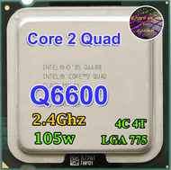 CPU Intel Core 2 Quad Q 6600 2.4 GHz 4คอ4เทรด 105W LGA 775 ฟรีซิลิโคลน1ซอง As the Picture One
