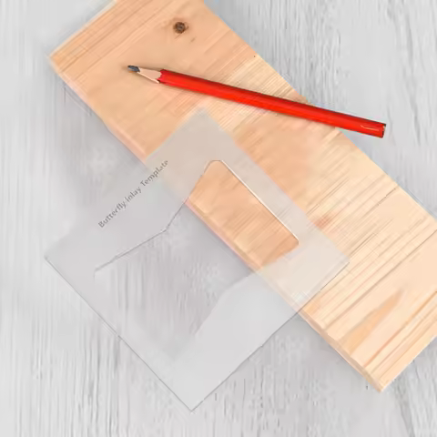 Inlay Bow Tie Template Conceal Defects Woodworking Board Scribing Joint Tool Decorative Reinforcemen