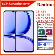 Original For Realme C51 C53 C55 C61 4G C63 4G C65 4G C65 5G C67 4G LCD Display Touch Screen Digitize