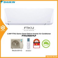 Daikin 1.5HP SMART Deluxe Inverter Air Conditioner FTKU Serie 1.5hp wall mounted FTKU35AV1LF - 5 star Energy Saving AirCond,Air Cond,???
