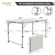 OKURA 4 x 2 Foldable Banquet Table Event / Catering / Hall / Buffet Folding Table Meja Lipat Niaga