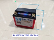 SY Battery รุ่นพิเศษรถแข่ง แบตฯลิเทียมฟอสเฟส สำหรับมอเตอร์ไซค์ 12V 7AH CCA200