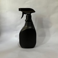 Botol Spray 500ml HDPE Hitam / Botol Kispray 500ml HDPE Tutup Kspray Neck 28 / Botol Semprot HDPE 50