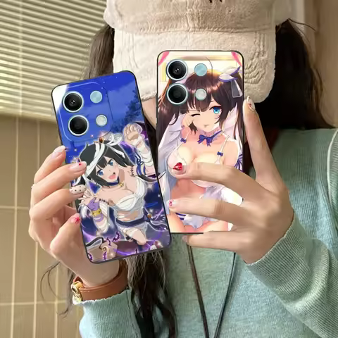 Cute Danmachi Hestia Mobile Cell Phone Case for Xiaomi Redmi Note 13 12 11 10 9 8 7 6 S A Pro Lite P