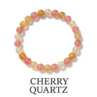 CHERRY QUARTZ - Cherry Quartz Natural Stone Bracelet