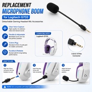 Replacement Microphone Boom for Logitech G733 Detachable Gaming Headset Mic Accessories