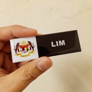 Name Tag Guru/ Pejawat Awam Epoxy + Magnet, 7.5cm x 2.5cm