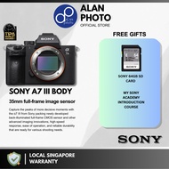 Sony A7M3/A7 MARK III/A7III/A7 III/A73/A7MK III/A7MK3 Body | Sony Singapore Warranty [Free 64GB]