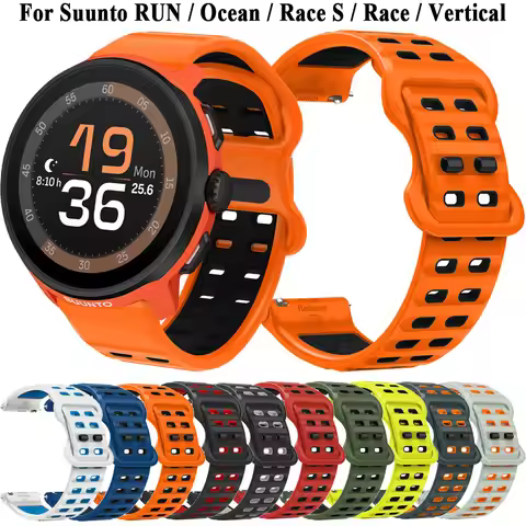 22mm Silicone Watch Strap For Suunto Run Ocean Strap Watchband Bracelet Replacement Wristband For Su