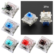 SHOPSHARING 10pcs Mechanical Keyboard Switch, Tactile Silent Gaming Switch,  Clicky Linear  LED 3Pin