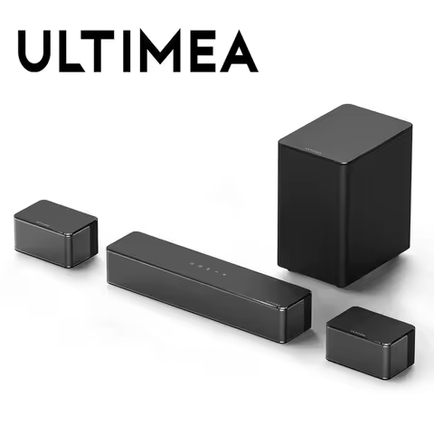 ULTIMEA 5.1 Virtual Surround Soundbar, 3D Surround Sound System, Soundbar for TV with Subwoofer and 