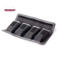 Battery Holder Case AA AAA Battery Storage Bag 4 Pocket for AA/AAA Battery and DSLR Camera Battery