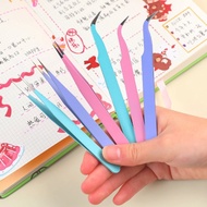 Bent Tweezers/Straight Tweezers/Tweezer Sticker/Macaron Tweezers Sticker Tweezers/Multifunctional Eyelash Tweezers