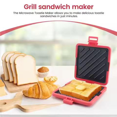 [HOT!A24R】 Microwave Toastie Maker,Toastie Maker Microwave,Microwave Toaster Sandwich Maker,Microwav