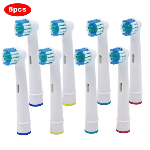 8pcs Replacement Brush Heads For Oral-B Electric Toothbrush Advance Power/Pro Health/Triumph/3D Exce