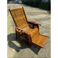 Kerusi Malas Kayu Jati/Lazy Chair Teak Wood/Kerusi Goyang Kayu Jati