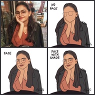 Customize Digital Portrait Illustration / Lukisan Digital (Soft-Copy)