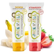 Jack N' Jill Natural Certified Toothpaste - Baby & Toddler Toothpaste, Fluoride-Free, 40% Xylitol, S