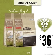 2Bags Bundle-Acana Singles Free-Run Duck Dog Dry Food