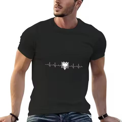 New Shqipëri Albania Double Headed Eagle Albanian Woman T-Shirt Custom T Shirt Sweat Shirt Mens Tall