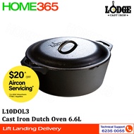 Lodge Cast Iron Dutch Oven 6.6L L10DOL3
