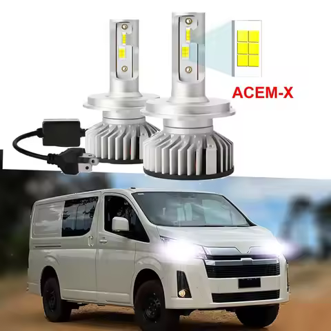 2Pcs Led Headlight Bulb For Toyota Hiace H300 300 Series 2019 2020 2021 2022 2023 2024 2025 High Low