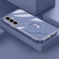 Soft Case Samsung A26 A36 A56 5G Ring Magnetic Holder Wireless Plating Luxury