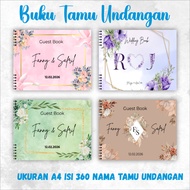 Luxury & Aesthetic Wedding Invitation Guest Book