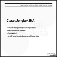 Closet Jongkok Ina / Kloset Jongkok Ina C2 - Warna