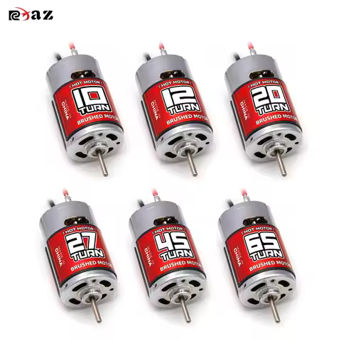 RCXAZ 1/10 RC Brushed Motor 10T 12T 20T 27T 45T 65T 550 Brushed Motor for Traxxas TRX4 Axial SCX10 D