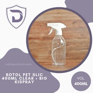DPI.ID - 400ml Clear SLIC PET Bottle + Kispray SprayerBIG 400ml Spray Bottle/