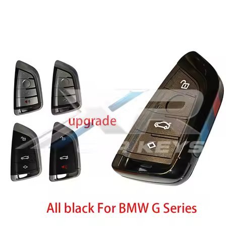 All Black Upgrade N5F-ID21A Smart Remote Car Key Shell For BMW G Series 3 5 6 7 X3 X5 X7 G01 G02 G08