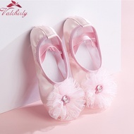 【CC】 Pink Ballet Shoes Slippers Children Practice Dancing Training Use