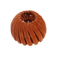 [Cutewomen2020]Fashion Solid Color Horsetail Buckle Hair Clip Bird Nest Expanding Hairband Female Po