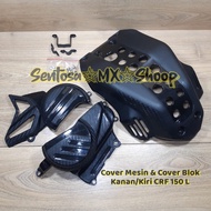 MESIN Crf 150 L] ENGINE COVER COVER/ENGINE GUARD BLACK SRX PNP Installation Includes Bracket And Make