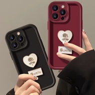 Three-dimensional Smile Rose Accessories Phone Case for IPhone 11 12 Pro Max X XR XS MAX Apple 7 Plus 8 Plus IPhone 13 Pro Max IPhone 14 Pro Max IPhone 15 Pro Max Soft 12Pro