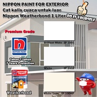 Nippon Paint Weatherbond Exterior collection 1 Liter Brilliant White 1001 / White 1045 /White Lace OW1004P