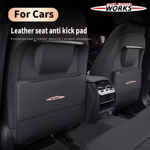2pcs Car Seat Back Anti Child Kick Protector Pad For MINI John Cooper S Works JCW R50 R52 R57 R58 R5