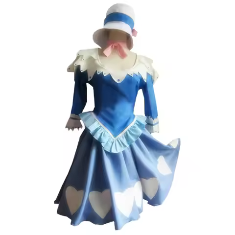 2025 Juvia Lockser Blue Lolita Dress Cosplay Costume
