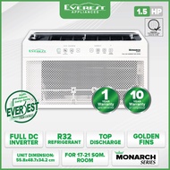 EVEREST 1.5HP Inverter Window Type Aircon/ Full Dc/ Wifi Function/ Filter/ Remote Control/ 17-21 sqm