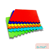 Anuri แผ่นรองคลานจิ๊กซอว์ มีปิดขอบ ขนาด 60x60 ซม. 6 แผ่น หนาพิเศษ 1.2 cm. แผ่นใหญ่ แผ่นพื้นกันกระแทก