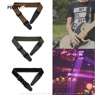 PEONIES Guitar Belt, Pure Cotton Easy to Use Guitar Strap, Durable Vintage End Adjustable Bass Webbing Belt Electric Bass Guitar
