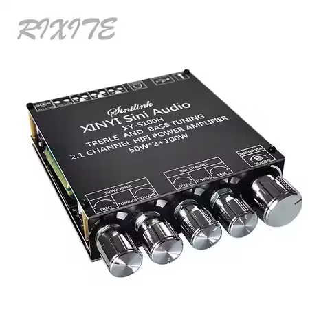 Bluetooth 5.0 2.1 Channel Power Audio Stereo Subwoofer Amplifier Board 50W*2+100W HIFI TPA3116D2 Hig