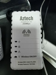 Aztech homeplug av 200Mbps wireless extender