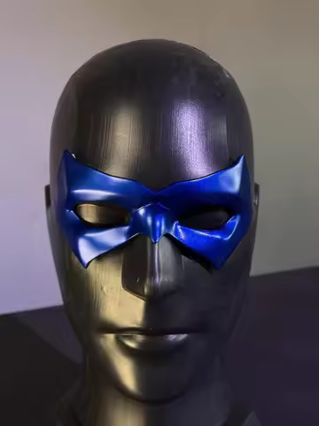 New Nightwing Cosplay Prop Eye Patch Soft PVC Mask Blue Black Color For Halloween Party Christmas