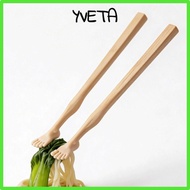 YVETA 1pair Foot Shape Chopsticks, Easy-to-Use With Straw Toe-Shaped Chopsticks, Novelty Soles of Fe