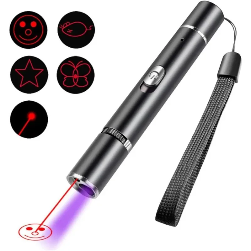 laser pointer indoor interactive cat toys dog red laser pointer remote teaching USB flashlight recha